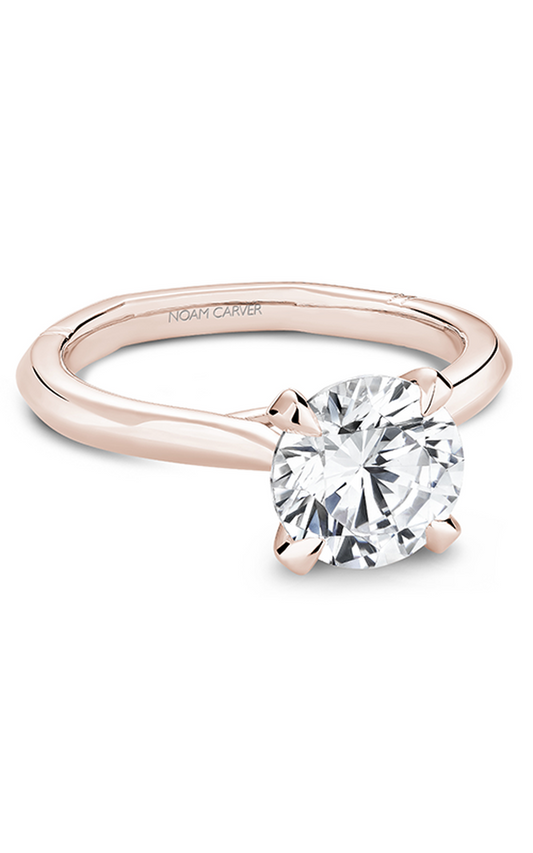 18K Rose Gold Atelier Solitaire Round Engagement Ring