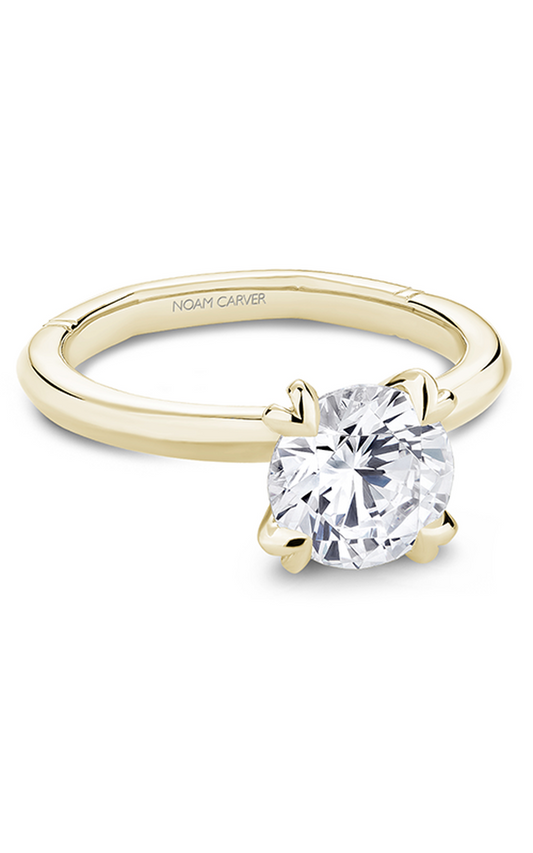 14K Yellow Gold Atelier Solitaire Round Engagement Ring