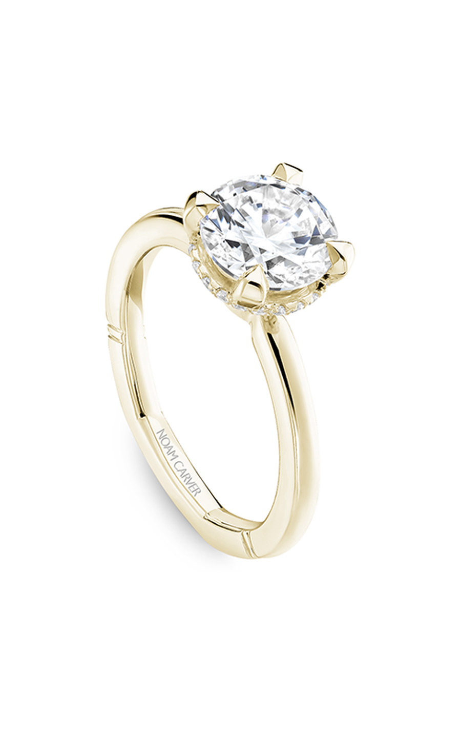 18K Yellow Gold Atelier Solitaire Round Engagement Ring