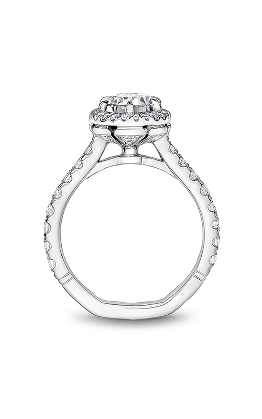 Platinum Atelier Halo Oval Engagement Ring