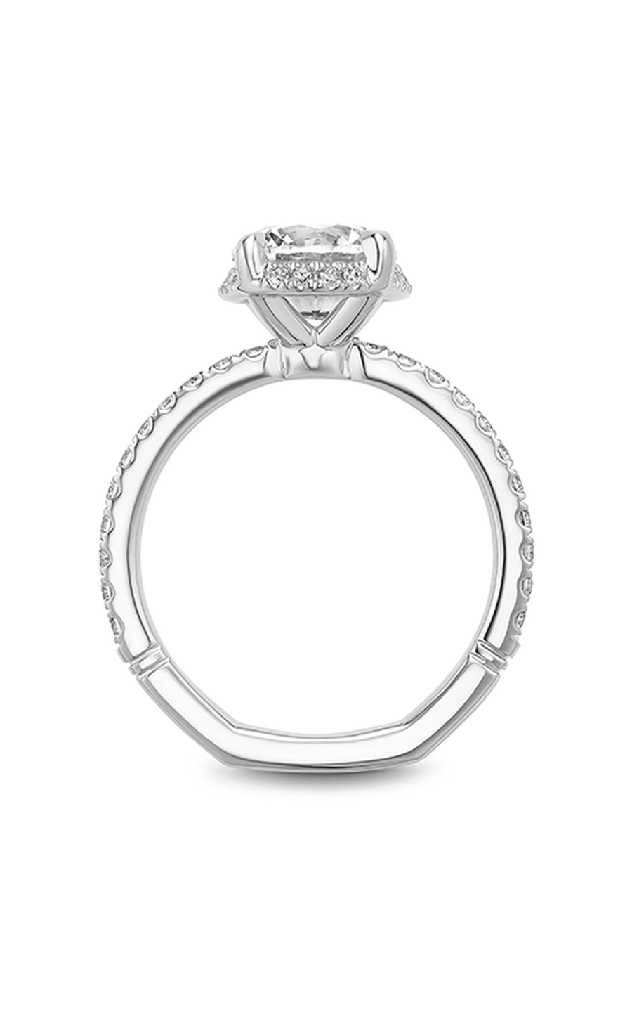 Platinum Atelier Halo Round Engagement Ring