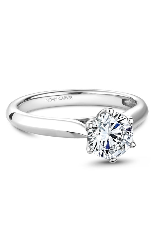 Platinum Solitaire Round Engagement Ring