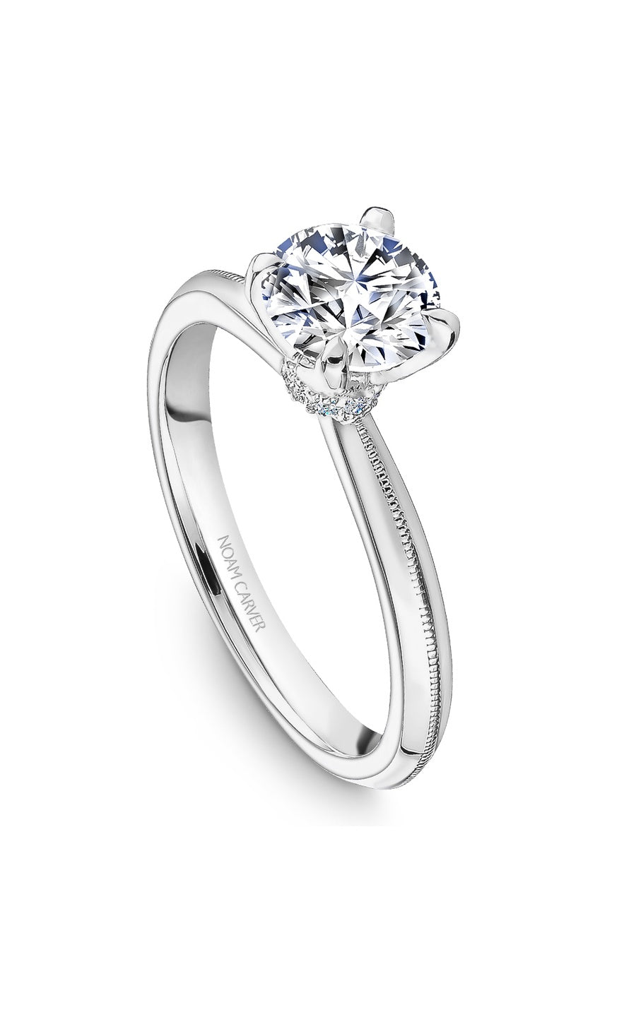 Platinum Solitaire Round Engagement Ring