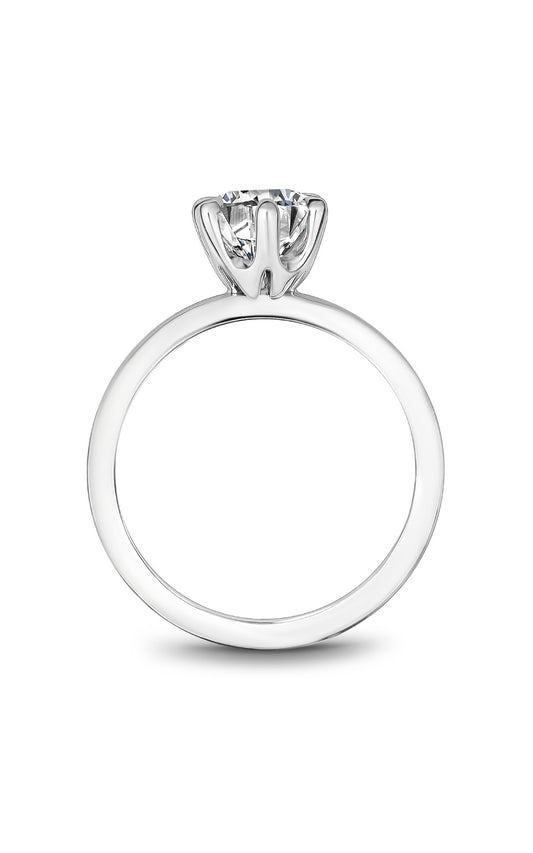 14K White Gold Engagement Ring