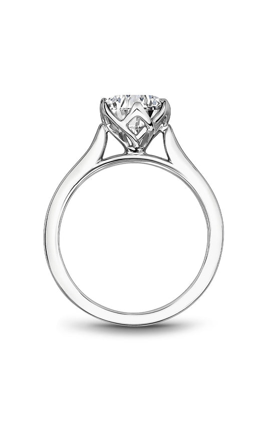 14K White Gold Engagement Ring