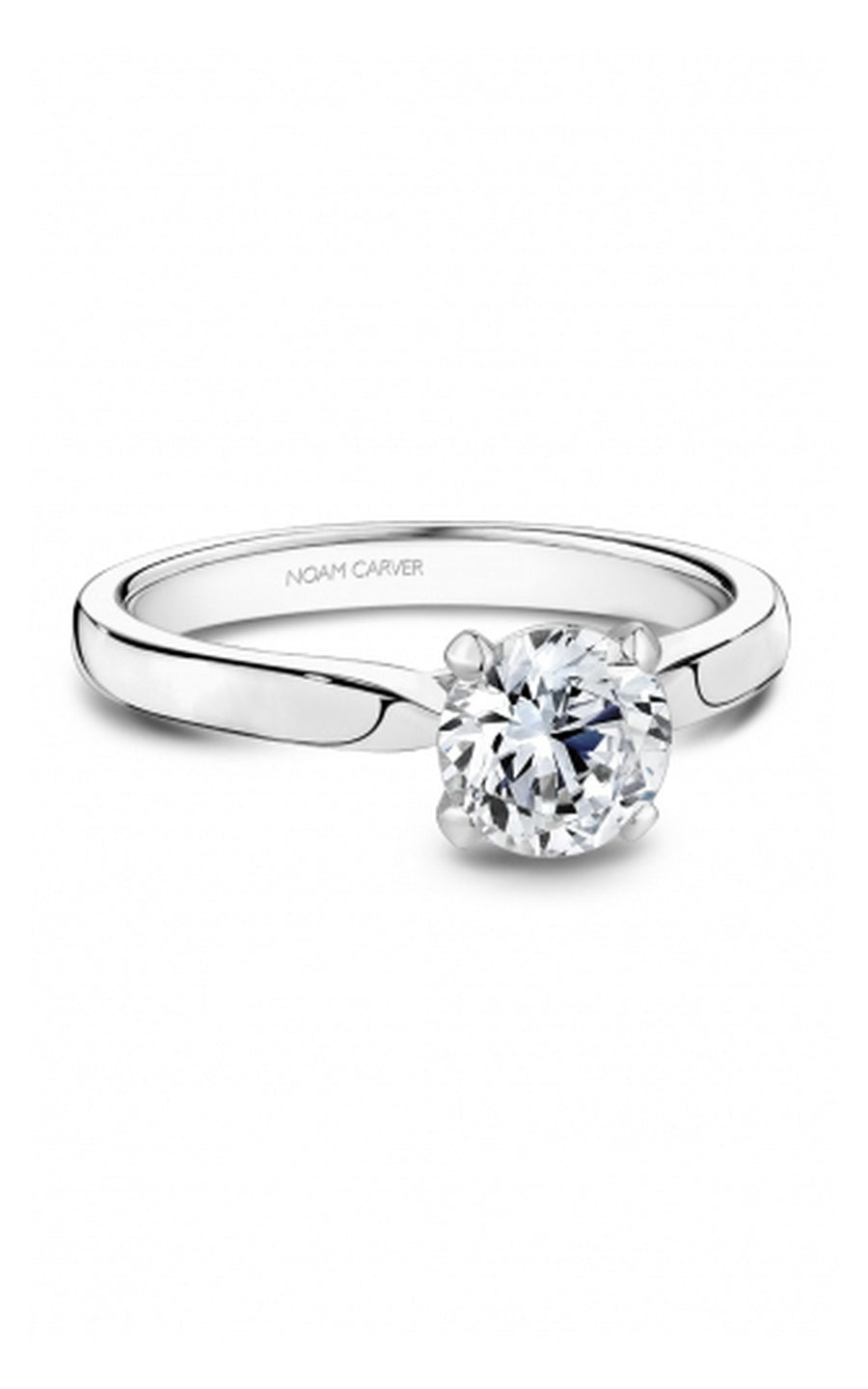 Platinum Solitaire Round Engagement Ring