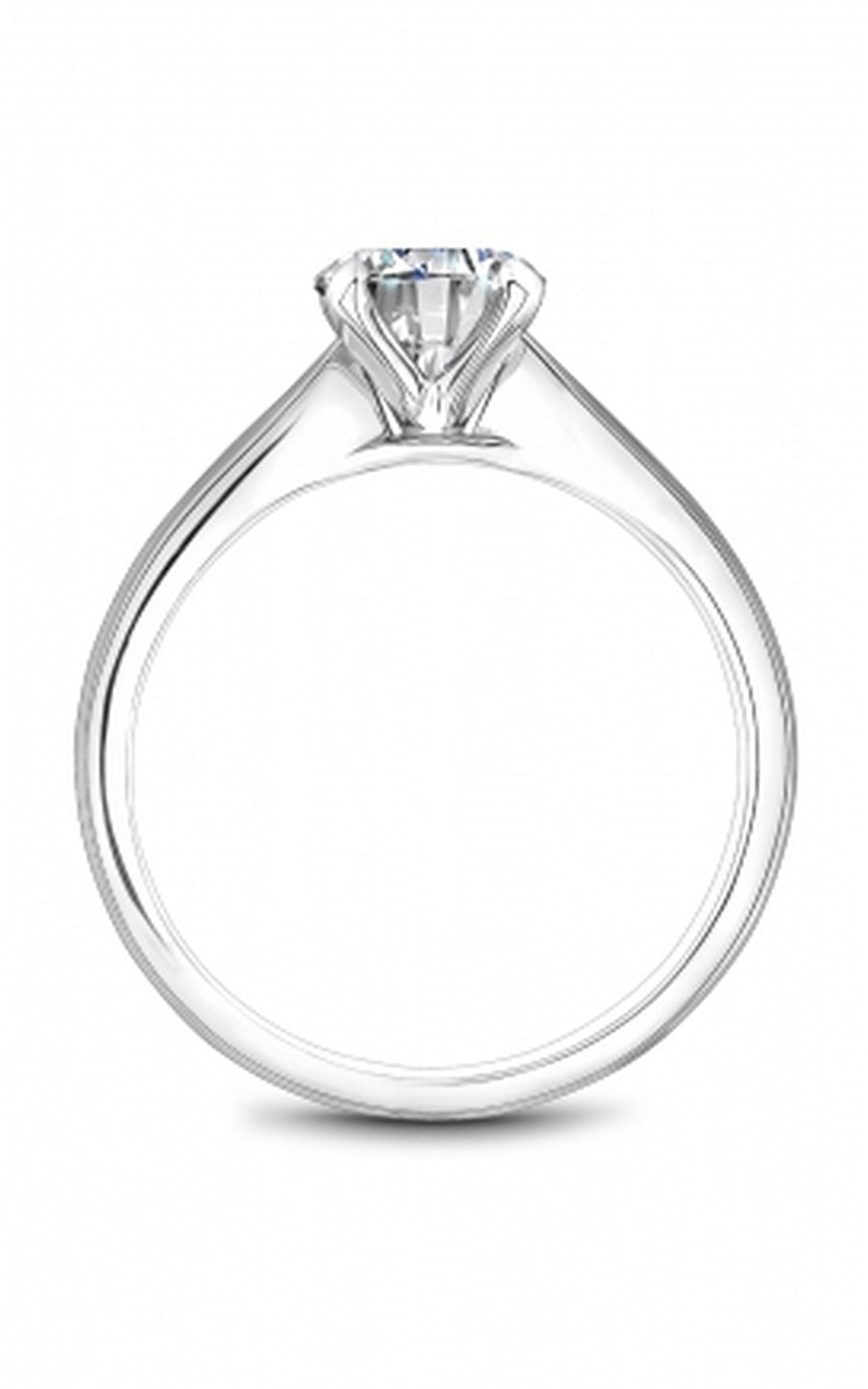 Platinum Solitaire Round Engagement Ring