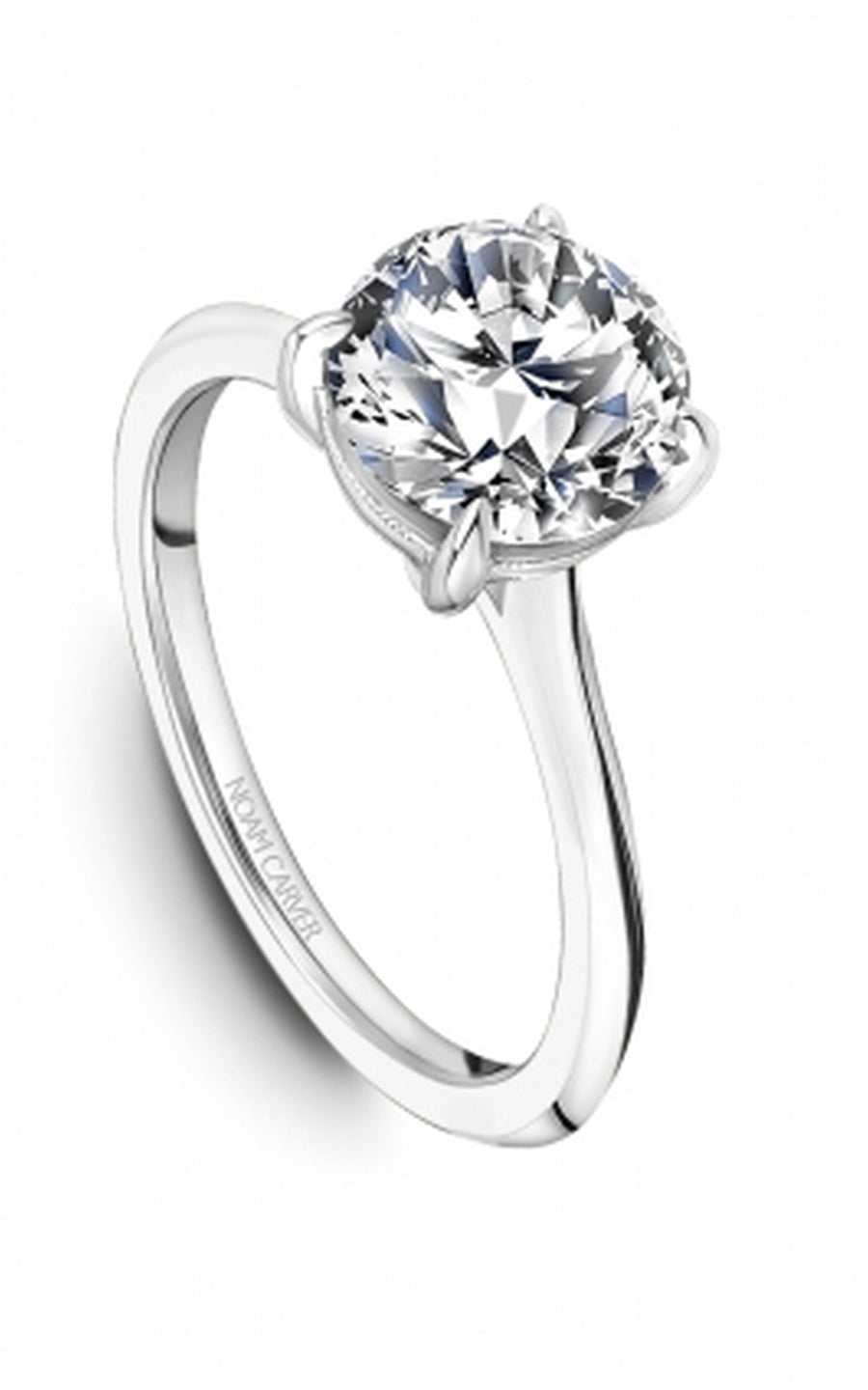 Platinum Solitaire Round Engagement Ring
