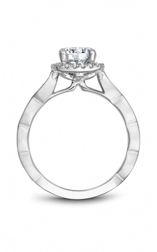 Platinum Halo Round Engagement Ring