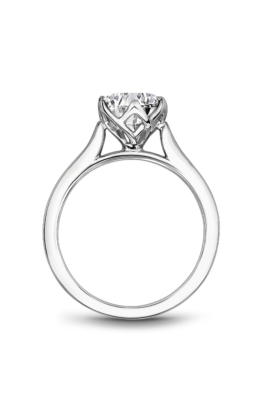 Platinum Solitaire Round Engagement Ring