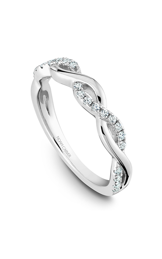 14K White Gold Stackables Round Wedding Band