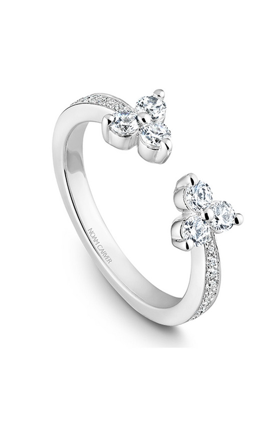 14K White Gold Stackables Round Wedding Band