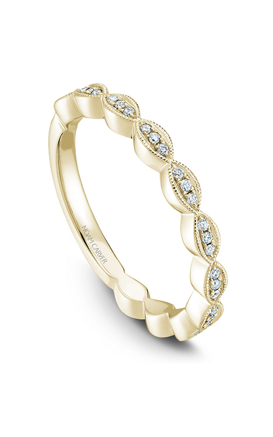 14K Yellow Gold Stackables Round Wedding Band