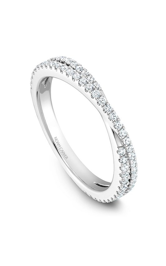 14K White Gold Stackables Round Wedding Band