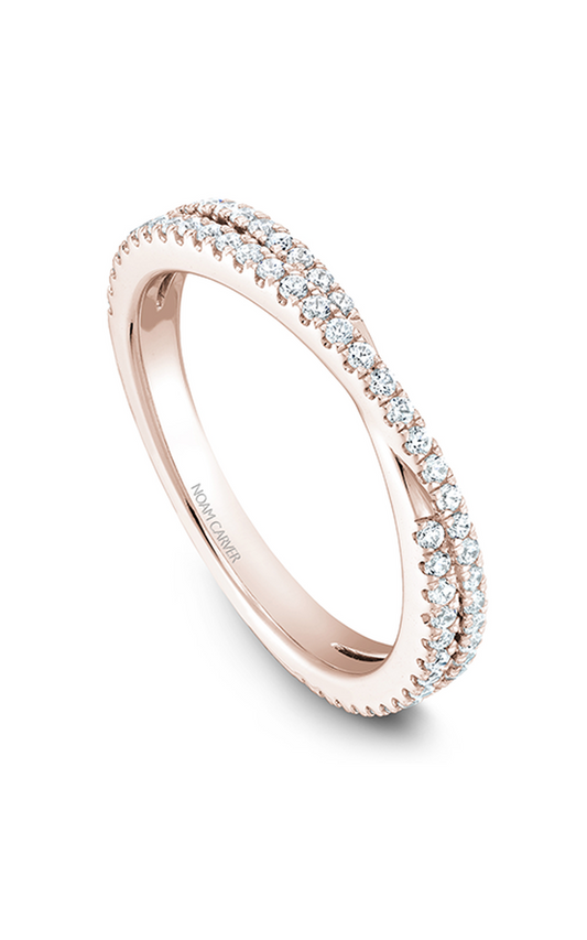 14K Rose Gold Stackables Round Wedding Band