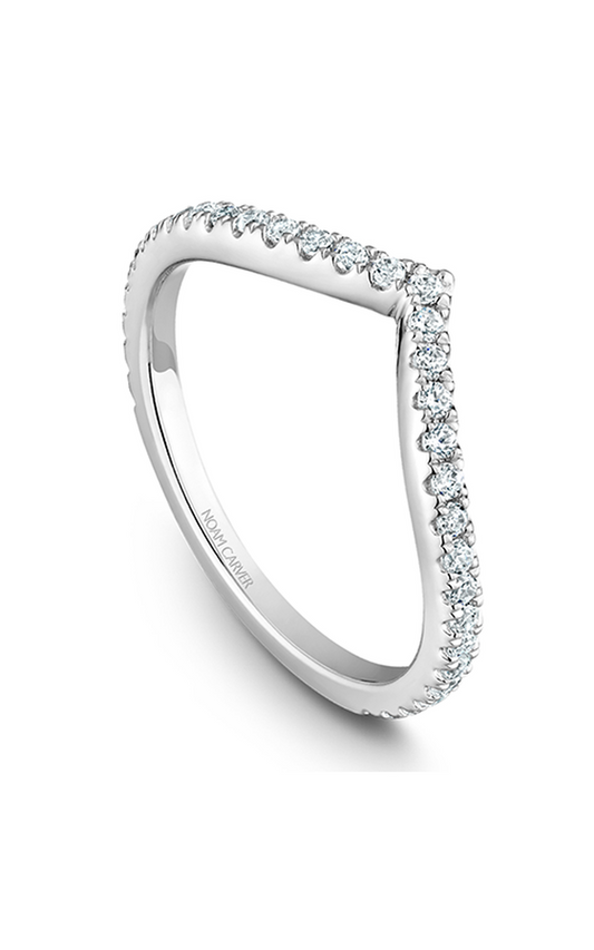 14K White Gold Stackables Round Wedding Band