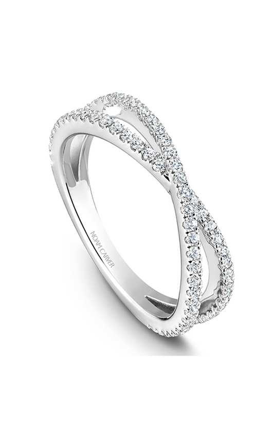 14K White Gold Stackables Round Wedding Band