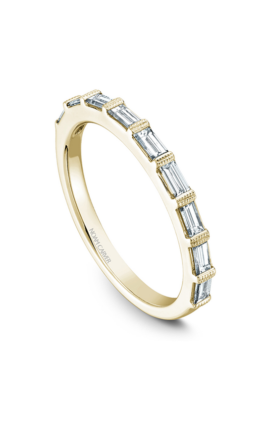 14K Yellow Gold Stackables Baguette Wedding Band