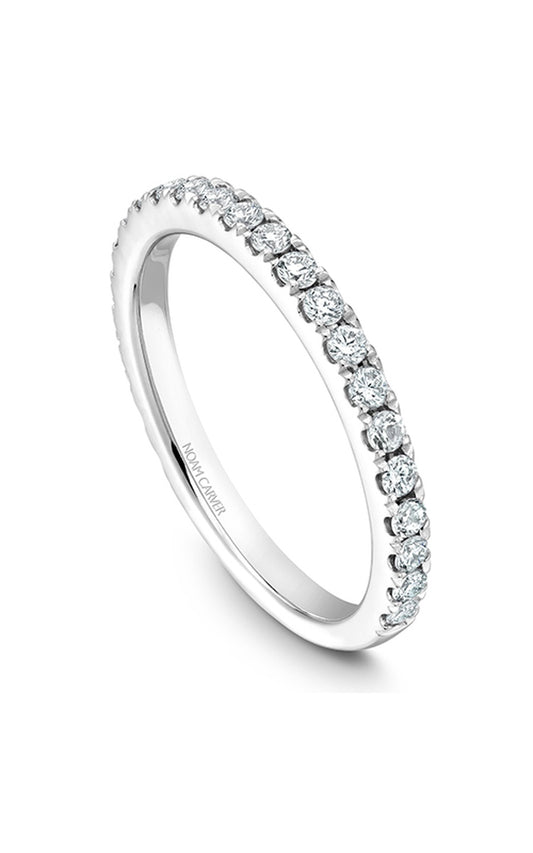 14K White Gold Stackables Round Wedding Band