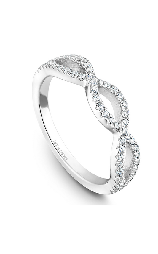 14K White Gold Stackables Round Wedding Band