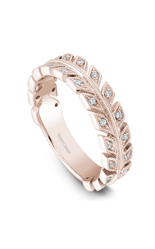 14K Rose Gold Stackables Round Wedding Band