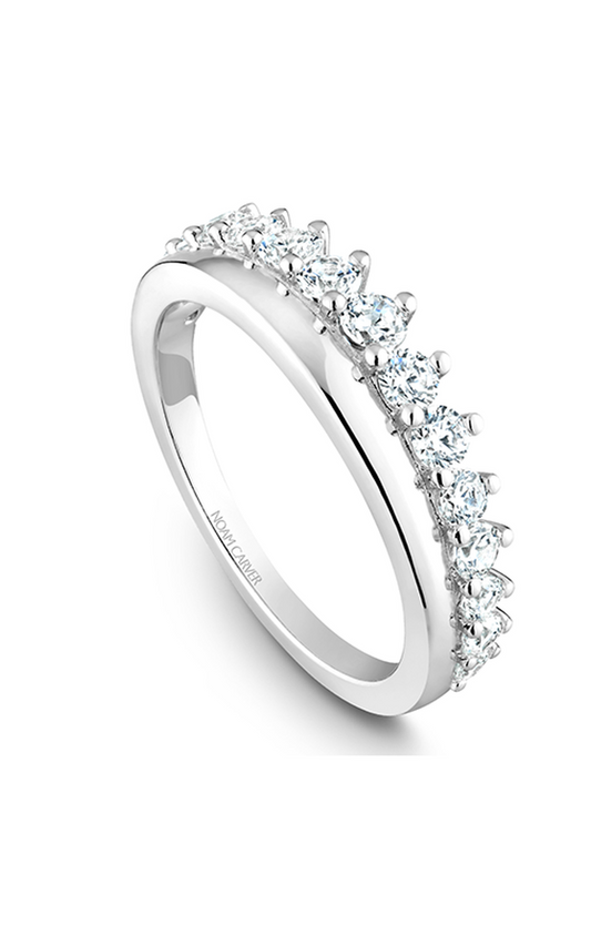 14K White Gold Stackables Round Wedding Band