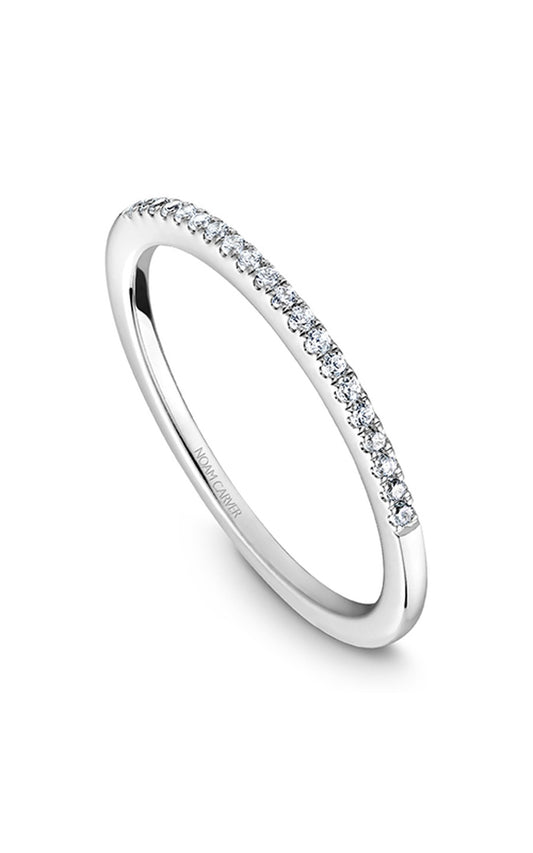 14K White Gold Stackables Round Wedding Band