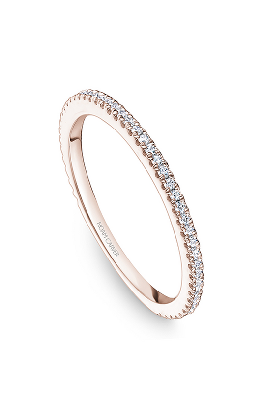 14K Rose Gold Stackables Round Wedding Band