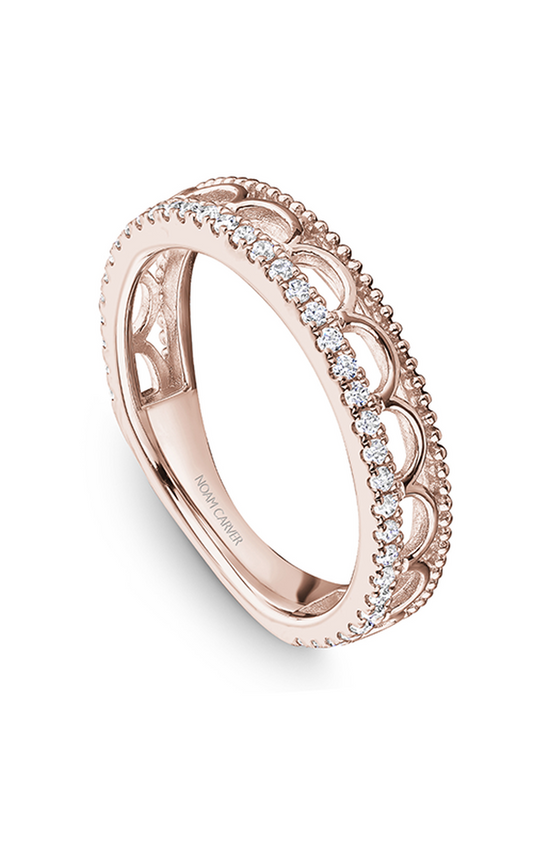 14K Rose Gold Stackables Round Wedding Band