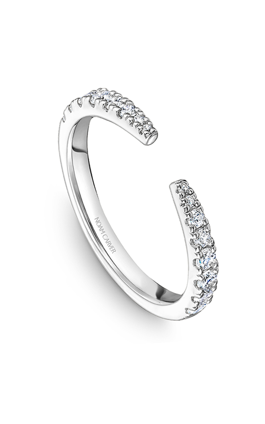 18K White Gold Stackables Round Wedding Band