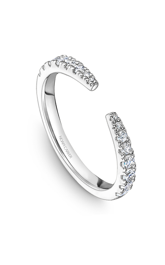 18K White Gold Stackables Round Wedding Band