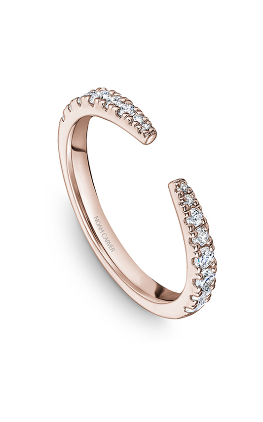 14K Rose Gold Stackables Round Wedding Band