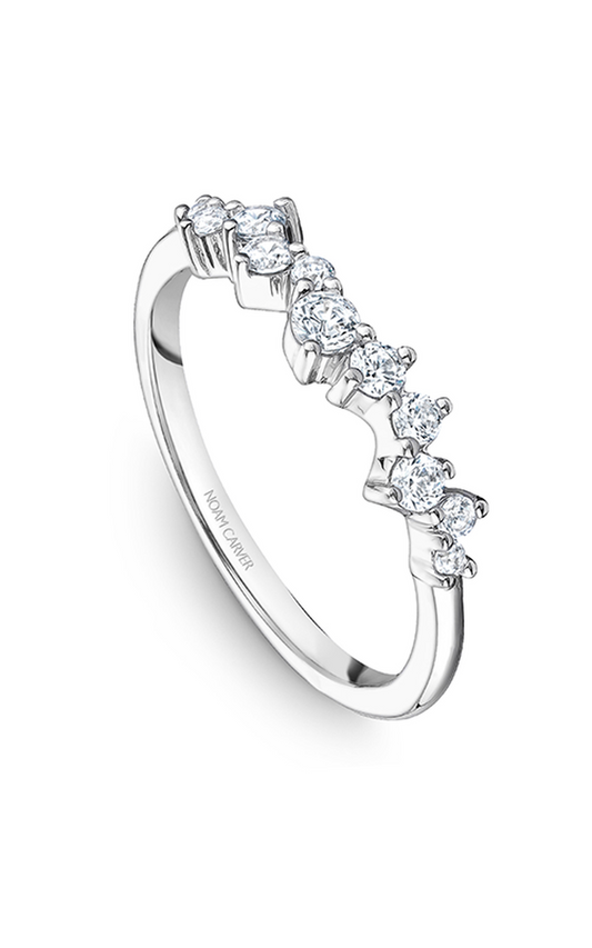 18K White Gold Stackables Round Wedding Band