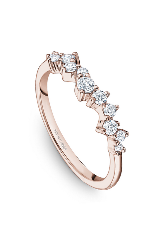 14K Rose Gold Stackables Round Wedding Band