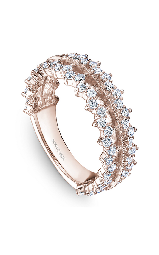 14K Rose Gold Stackables Round Wedding Band