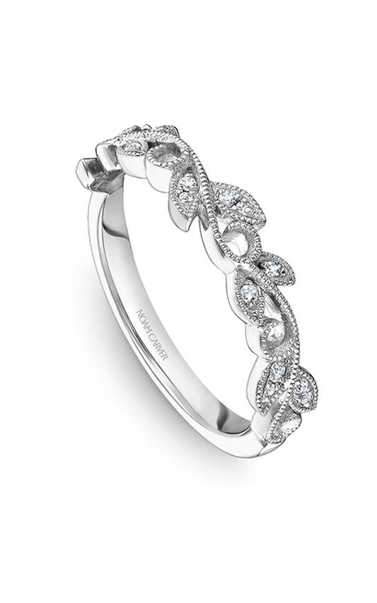 18K White Gold Stackables Round Wedding Band