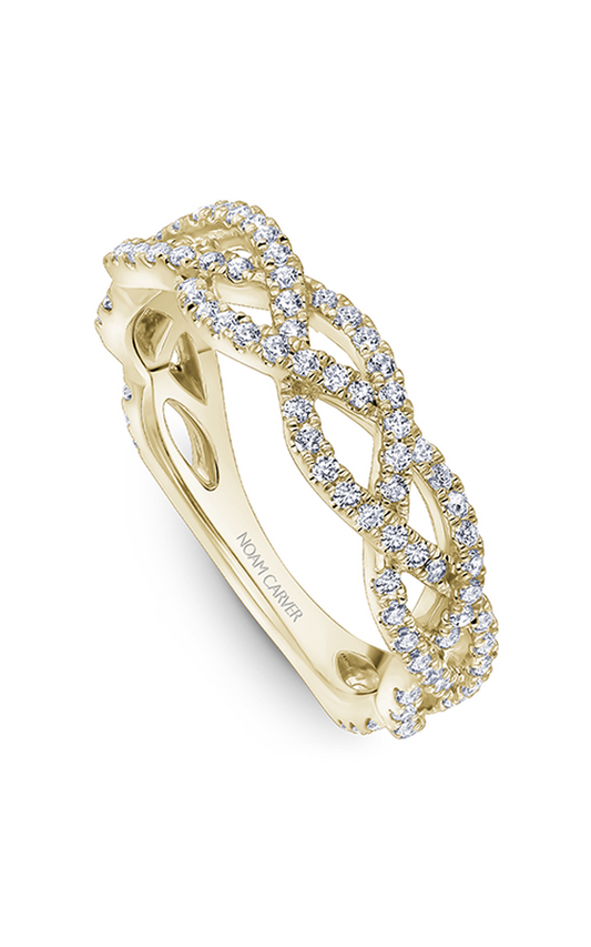14K Yellow Gold Stackables Round Wedding Band