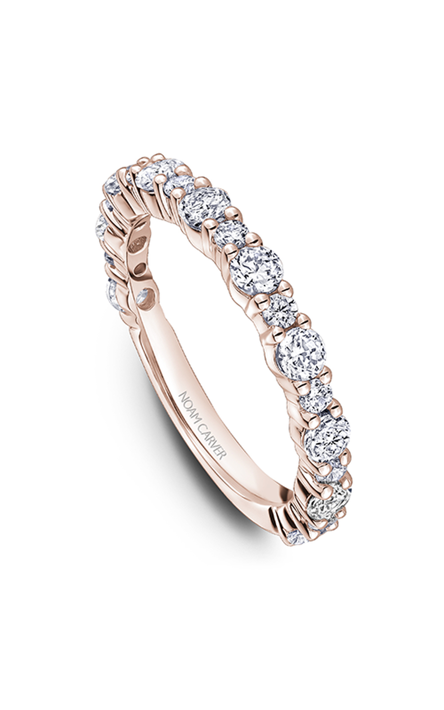 14K Rose Gold Stackables Round Wedding Band
