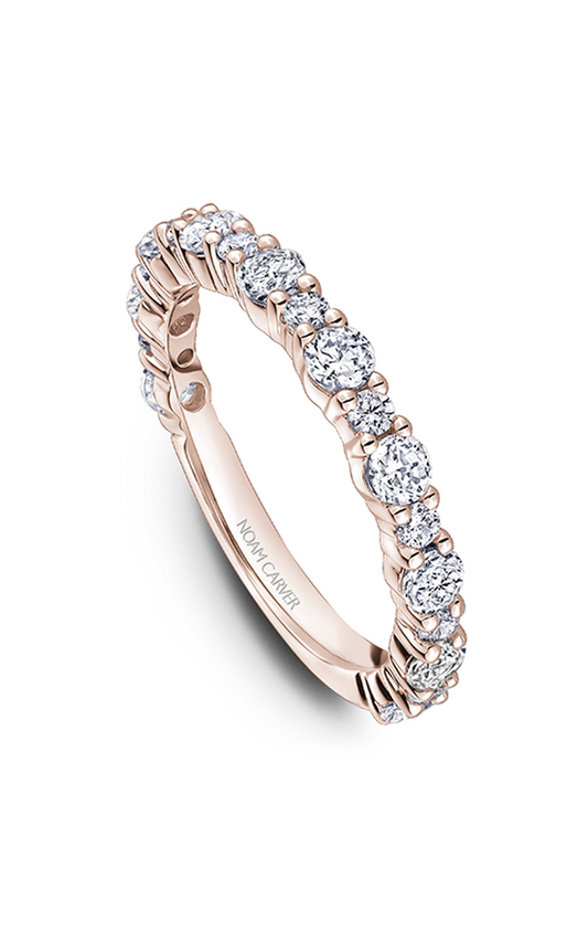 14K Rose Gold Stackables Round Wedding Band