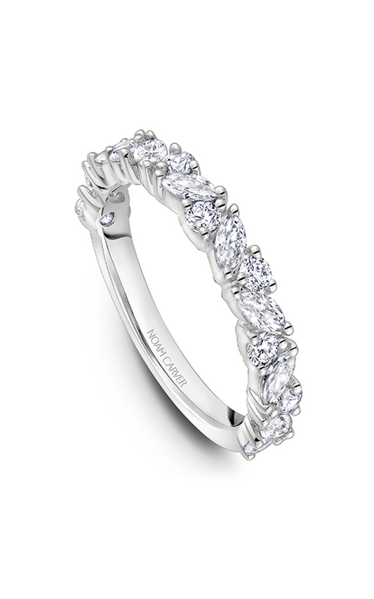 18K White Gold Stackables Round Wedding Band
