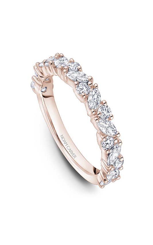 14K Rose Gold Stackables Round Wedding Band