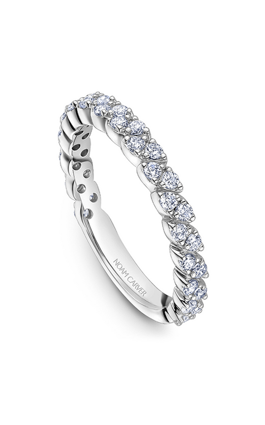 18K White Gold Stackables Round Wedding Band