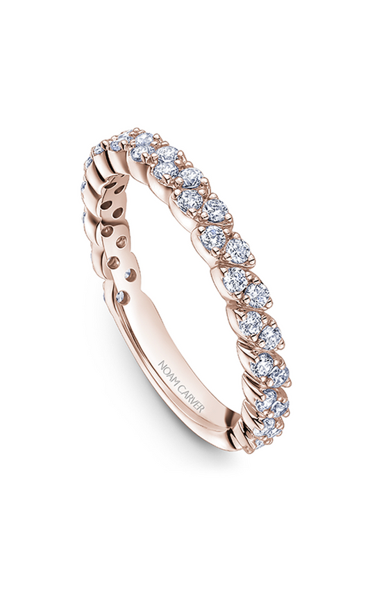 14K Rose Gold Stackables Round Wedding Band