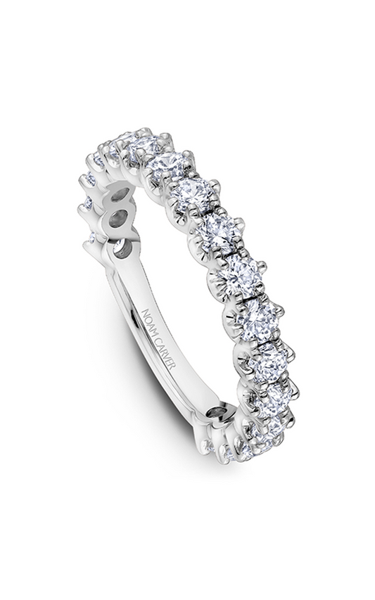 18K White Gold Stackables Round Wedding Band