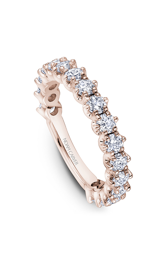 18K Rose Gold Stackables Round Wedding Band