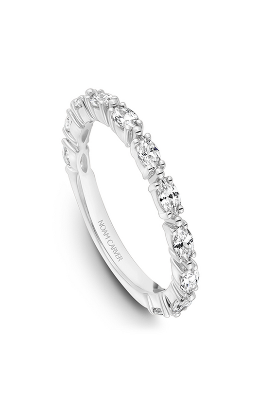 18K White Gold Stackables Round Wedding Band