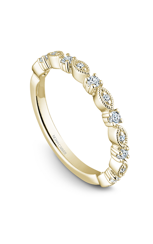 14K Yellow Gold Stackables Round Wedding Band