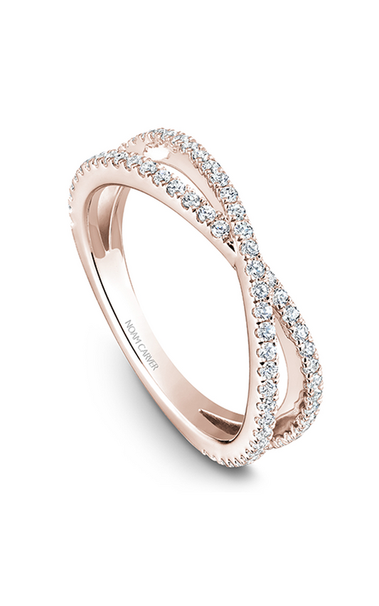 14K Rose Gold Stackables Round Wedding Band