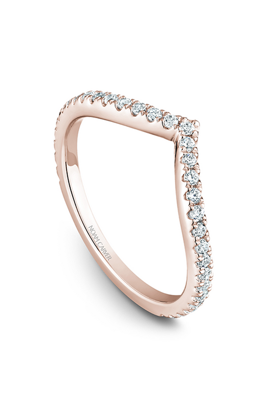 14K Rose Gold Stackables Round Wedding Band