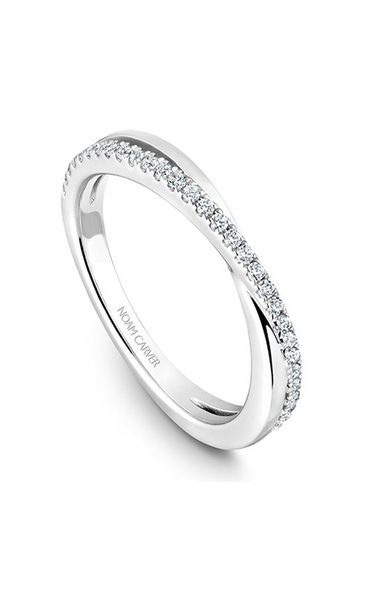 18K White Gold Stackables Round Wedding Band